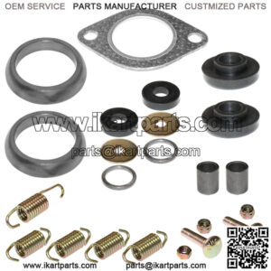 Exhaust Muffler Gasket Kit for Polaris Sportsman 500 6X6 2000 2001 2002 2003