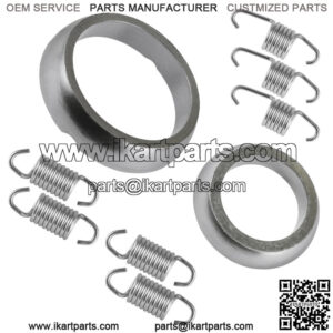 Exhaust Muffler Gaskets and Springs Kit for Arctic Cat ZL500 ZL 500 EFI ESR 2001