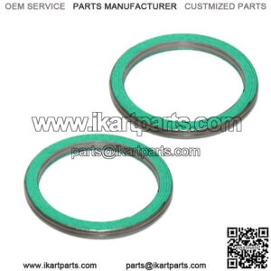 2 Exhaust Muffler Gasket for Suzuki VL1500 Intruder 1500 1998 1999 2000