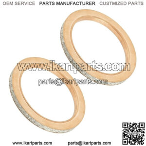 2 Exhaust Muffler Pipe Head Gasket For Yamaha Road Star 1600 XV1600 2000 - 2003