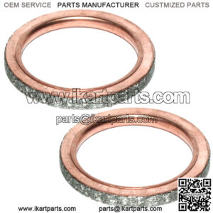 2 Exhaust Muffler Pipe Gaskets for Yamaha Raptor 660R YFM660R 2001-2005