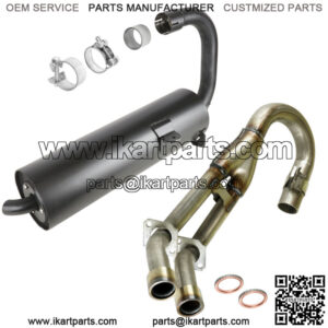 Exhaust Muffler And Exhaust Pipe W/Gaskets For Yamaha Rhino 660 YXR660 2004-2007