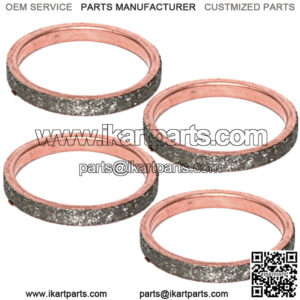 4 Exhaust Muffler Pipe Gaskets for Suzuki GSX-R1000 2007 2008 2009 2011-2015