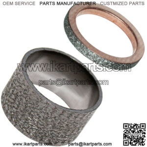 Exhaust Pipe Muffler Gaskets for Yamaha Wolverine 350 YFM350FX 4X4 1995-2005