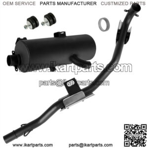 Exhaust Muffler w/ Pipe Gasket for Polaris Xplorer 500 1997/ Worker 335 500 1999