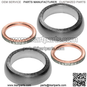 Exhaust Pipe Muffler Gaskets for Yamaha Rhino 700 YXR700F 4X4 Fi 2008-2013