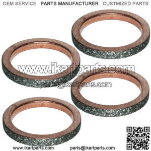 4 Exhaust Muffler Pipe Gasket for Yamaha XVZ1200 XVZ1200D 1983 1984 1985 1989