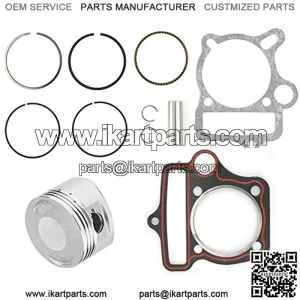 Piezas de motor, 125 cc 54 mm, juego de pistones de juntas para ATV Go Kart Bike