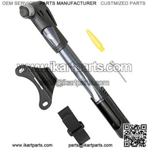 BV Mini Bike Pump Portable Frame Pump, Air Ball Pump Inflator with Ball Pump Needles, 120PSI High Pressure, Fits Presta & Schrader- Smart Valve