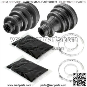 Front Axle Inner and Outer CV Boot Kit fits Polaris ATP 330 500 4x4 2005