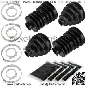 Fits John Deere Military Gator A2 4x4 Rear Axle Inner Outer CV Boot Kit 2 Sets