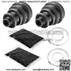 2 Front Axle Inner CV Boot Kit fits Polaris 2202826