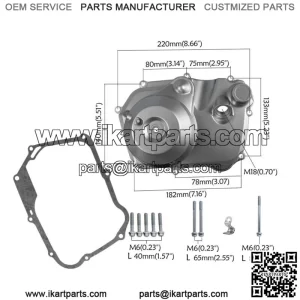 Lifan 125cc Pit Dirt Semi Auto Start Engine Clutch Cover For Go Kart Bike ATV US