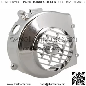 Fan Shroud, Chrome for 125cc - 150cc GY6 Scooters, ATVs, Go Karts
