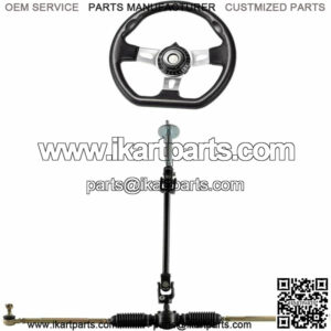 Steering Wheel Gear Rack Pinion Adjustable Shaft for Go Kart Cart Mini Bike US