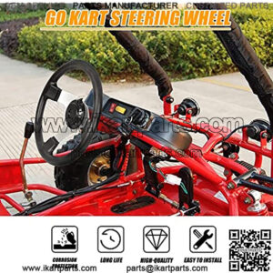 300mm Steering Wheel Tie Rod Rack Adjustable Shaft Assembly Compatible With Go Kart ATV UTV 110CC 125CC 140CC 150CC Engines