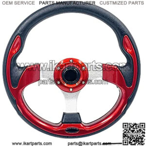 Universal 12.5?? Golf Cart Steering Wheel for Club DS & Precedent Yamaha EZGO RXV & TXT Go Kart Steering Wheel