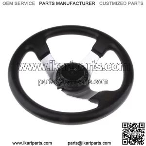 Volante de Go-Kart con Tapa para Motores de 150c-250cc  Buggies Universal 300mm 11.8 Pulgadas  Volante de 300 mm