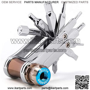 Bike Tool Mini 11/16 in 1 Multi-Tool - Chain Tool/Torx/Hex/Screwdriver Bicycle Multitool Kit - Cycling Mechanic Repair Tools with CO2 Inflator for Road and Mountain Bikes