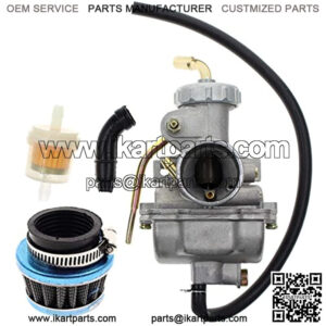 Carbhub PZ20 Carburetor for Kazuma Baja 50cc 70cc 90cc 110cc 125cc TaoTao 110B NST SunL Chinese Quad 4 stroke ATV 4 wheeler Go kart Dirt Bike Honda CRF50F XL75 CRF80F XR50R with Air Fuel Filter