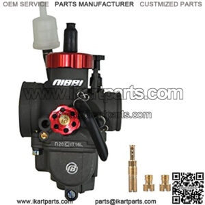 NIBBI Racing Performance Motorcycle Carburetor 26mm GY6 125CC Carburetor PE26mm With Carburetor Jets Fit YAMAHA KAWASAKI SUZUKI Apollo Dirt Bike Mini Bike SSR TTR KYMCO SYM TAOTAO GY6 Scooter Moped