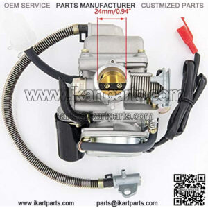 GY6(150cc) Carburetor for 150cc 125cc 152QMJ 157QMJ 4 Stroke Engines Electric Choke Motorcycle Scooter  - GY6 150cc Carburetor 24mm PD24J Carb
