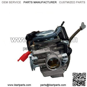 PD24J Carburetor for 4-Stroke GY6 125cc 150cc ATV Go Karts Scooter Mopeds QMJ/QMI157 QMJ/QMI152 - Manifold Intake diameter 24mm PD24J Carb