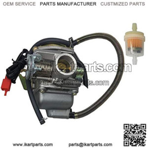 PD24J Carburetor for 125cc 150cc ATV Scooter Go Kart GY6 Engine KAZUMA Baja with Fuel Filter