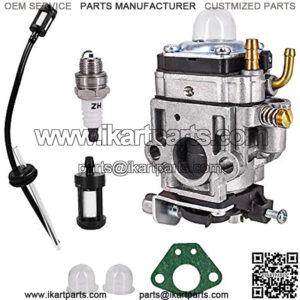 Carburetor Kit Fits for 43cc 47cc 49cc 50cc Scooter Dirt Mini Pocket Bike Motorcycle 2-Stroke Engine 15mm Replace Carb