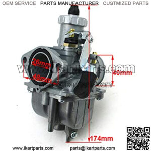 Racing Performance Carburetor Carb Mainfold Air Filter For 212cc GX200 196cc Mini Bike Go Kart (Blue)