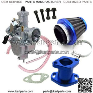 Racing Performance VM22-3847 Carburetor Carb Mainfold+38mm Air Filter For 212cc GX200 196cc Go Kart Mini Bike