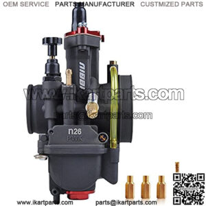 Racing Performance Carburetor 26mm Motorcycle Carburetor 125 150 Power Jet Carb 26mm With Carburetor Jets Fit GY6 Engine Dirt Bike Mini Bike SSR TTR Apollo TaoTao ATV ACE Skyteam Cafe Bike