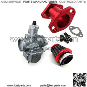 Racing Performance Mikuni VM22-3847 Carburetor Carb Mainfold Intake Pipe Inlet Air Filter For 212cc GX200 196cc Engine Mini Bike Go Kart