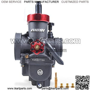 Racing Performance 28mm motorcycle carburetor 150CC GY6 Carburetor 150CC Dirt Bike Carburetor Kit With Carburetor Jets Fit SSR TTR Dirt Bike Mini Bike Motorcross GY6 Scooter Moped (Black, 28mm)