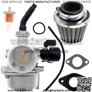 PZ19 Carburetor Air Filter Fuel Filter Compatible for 50cc 70cc 90cc 110cc 125cc ATV QUAD Scooter Go Kart Moped Mini Chopper Pit Dirt Pocket Bike Baja Kandi ST70 NH80 CT90 CT110 XL75