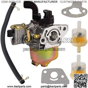 Carburetor Carb with Gaskets Fuel Line Replacement for 97cc 2.8hp, Replacement forMini Baja Doodlebug DB30 Blitz Racer Dirtbug Motovox MBX10 MBX11 Mini Pit Bike 79cc 78cc 98cc 2.5HP