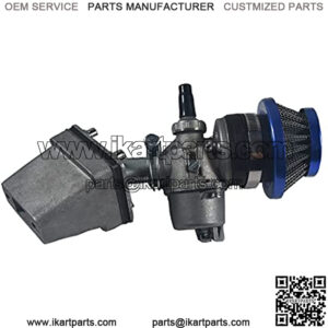 80cc Engine Motor Motorized Bicycle Bike Carburetor and Racing Reed Valve Kit for 32-40mm Intake with Carby Air Filter Stack Fit 50cc Mini ATV Quad Dirt Pocket with 42mm Air Filter