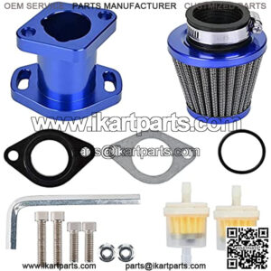 38mm Air Filter Intake Manifold Gasket Screw Oil Allen Key PREDATOR 212CC CT200U GX160 GX200 6.5HP China 196cc Mini Clone Bike Compatible with Honda Yamaha Kawasaki Suziki ATV (Blue,) (MT-9-11)