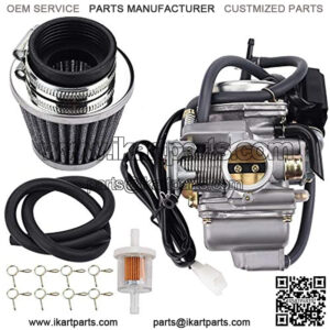 GY6 150cc Carburetor for 152QMJ 152QMI 157QMI 157QMJ 125cc Scooter 24mm PD24J Carb with Air Filter