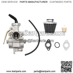 PZ20 Carburetor with Air Filter Gaskets for Kazuma Baja 50cc 70cc 90cc 110cc 125cc 110B NST Quad 4 Stroke ATV 4 Wheeler Go Kart Dirt Bike Honda CRF50F XL75 CRF80F XR50R