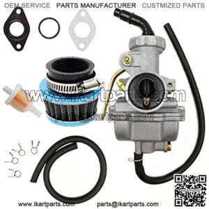 ATV Carburetor PZ20 Carb Set with Air Filter and Fuel Filter for 50cc 70cc 80cc 90cc 110cc 125cc Honda Baja Coolster Quad Pit Bike Dirtbike Go Kart Moped Scooter