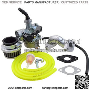 PZ19 Carburetor with Air Filter Carburetor Rebuild Kit Replacement for XR/CRF 50cc 70cc 90cc 110cc 125cc Moped ATV Baja Kazuma Yelow