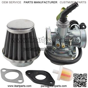 PZ19 Carburetor with Air Filter Cable Choke for 50cc 70cc 90cc 110cc 125cc ATV Quad Go-kart