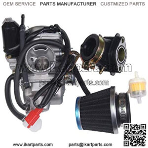 Intake manifold Fuel Air filter Carburetor For GY6 150cc Kazuma Baja Eagle Go Kart