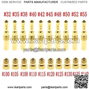 10 pcs Carburetor Main with 10 pcs Slow & Pilot for PWK Keihin OKO CVK Fits Scooters ATVs Karts with 125cc 150cc GY6 Motor Engine Carb