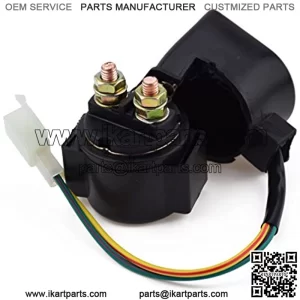 Starter Solenoid Relay for Coolster 125cc 3125B 3125R 3125 70cc 110cc 150cc 250cc TaoTao Roketa Sunl Baja Kazuma Sunl Meerkat 50cc Falcon kinroad ATV Auad Hammerhead Twister Howhit 150cc Go Kart