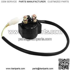 Starter Relay Solenoid for 50cc 125cc 150cc 250cc Scooter ATV Dirt Bikes Scooters Go Kart Dne BuggQuad 4 Wheelers Pit Bike Moped Roketa SSR Sunl Coolster