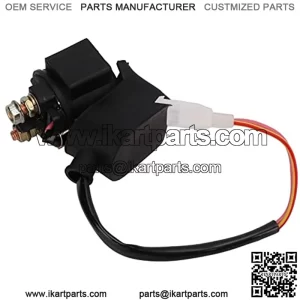 Electric Starter Motor, 2 Pins 12V Starter Solenoid Relay for GY6 50cc 70cc 110cc 125cc 250cc ATVs Dirt Bikes