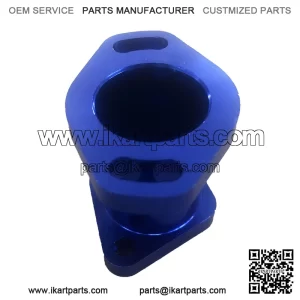 48mm blue Aluminum Racing Intake Manifold For Predator 212cc GX200 196cc Mini Bike Go Kart