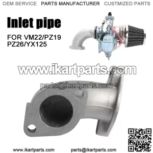 VM22 26mm Carb Motorcycle Modified Carburetor Interface Elbow Fitting Adapter Intake Manifold